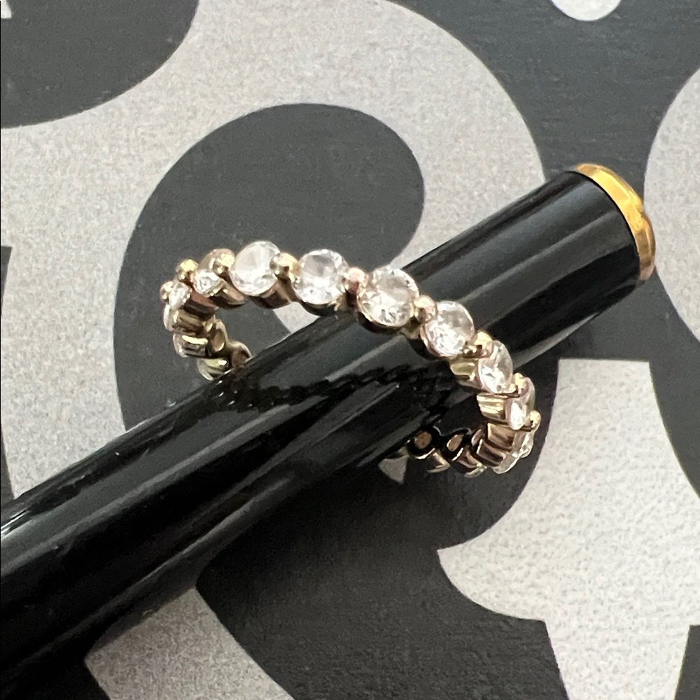 Gold-Tone Crystal Eternity Band - Women's Jewelry